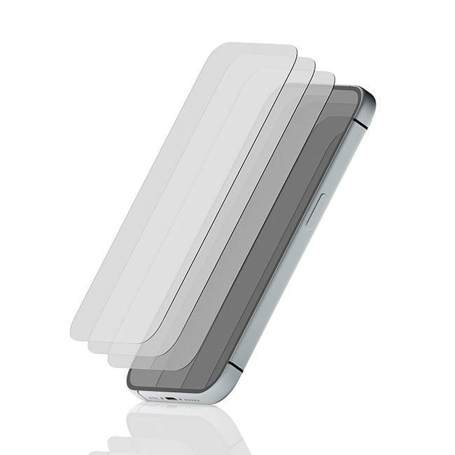 AT&T Essentials Tempered Glass 3 Pack Screen Protectors - iPhone 14 Pro - Clear  (Product view 5)