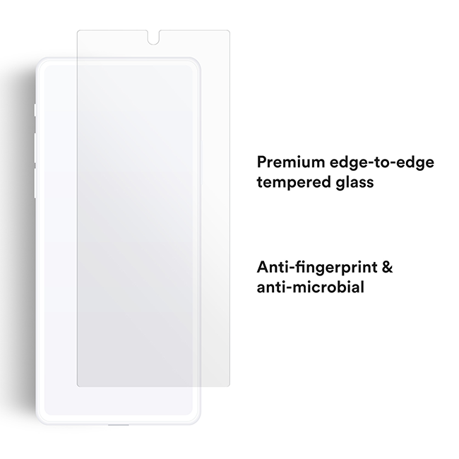 BodyGuardz Pure3 Tempered Glass Screen Protector - Samsung Galaxy Z Fold7 - Clear  (Product view 5)