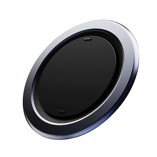 ohsnap Snap4 Luxe Magnetic Grip with Wireless Charging Pass Thru - Midnight Blue  (Product view 2)
