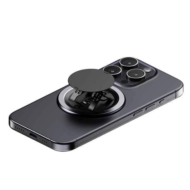 ohsnap Snap4 Luxe Magnetic Grip with Wireless Charging Pass Thru - Midnight Blue  (Product view 4)