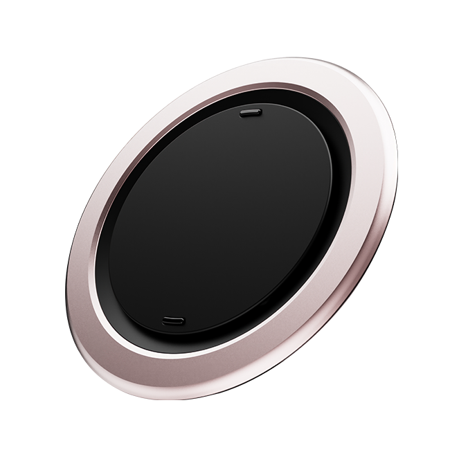 ohsnap Snap4 Luxe Magnetic Grip with Wireless Charging Pass Thru - Dusty Rose Gold  (Product view 2)