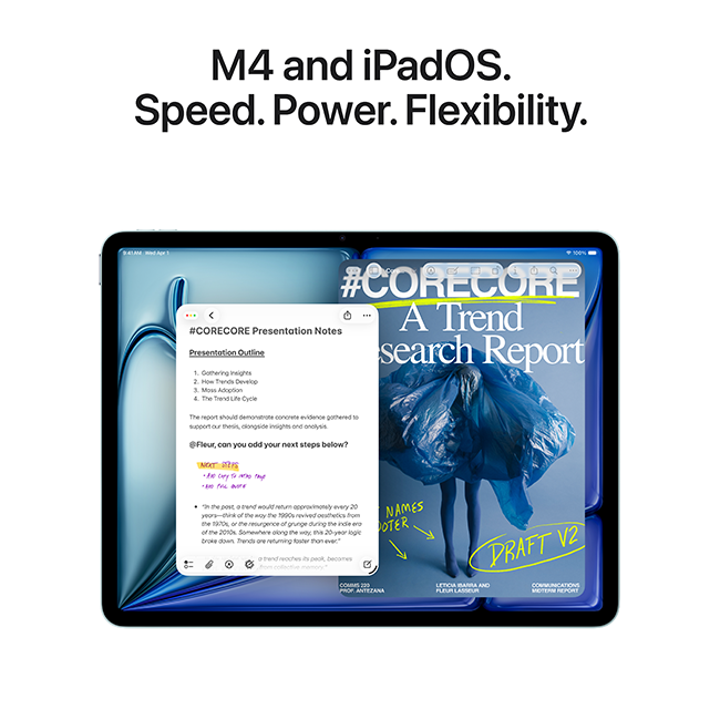 Apple iPad Air 11-inch (M4) 2026 - Blue  (Product view 4)