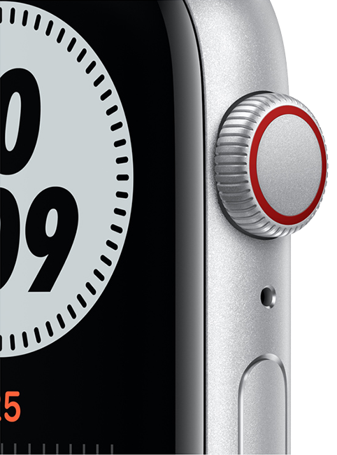 Apple Watch Nike SE - 44mm - Silver Aluminum Pure Platinum Black  (Product view 3)