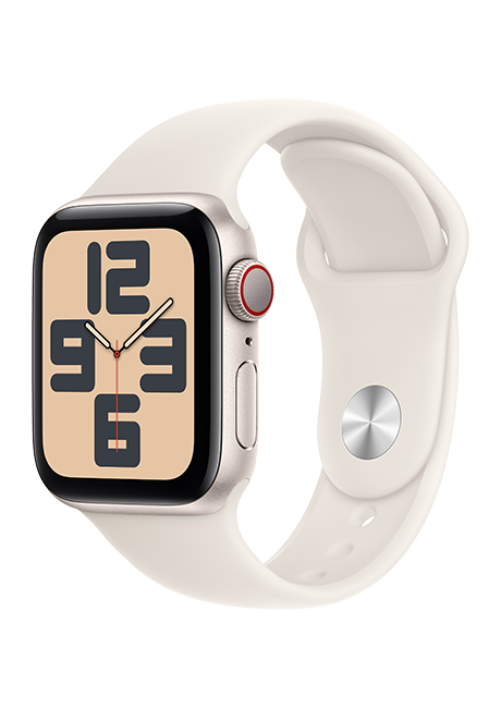 Apple Watch SE 2nd Gen (2022) - 40mm - Starlight Aluminum Starlight Sport S-M  (Product view 2)