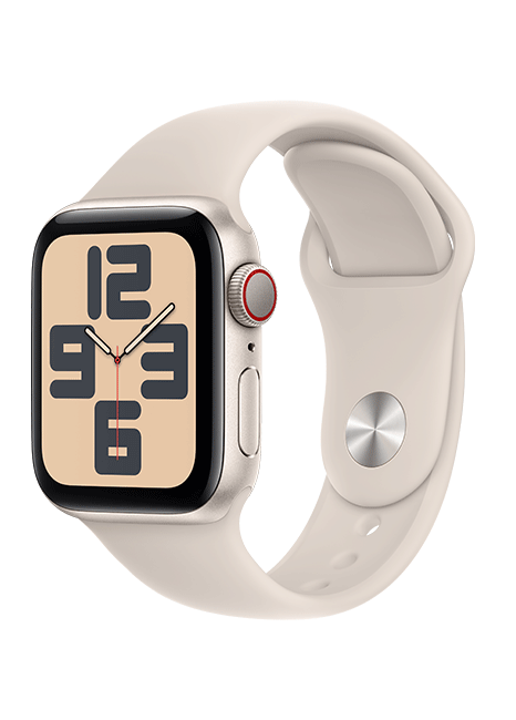 Apple Watch SE 2nd Gen (2022) - 40mm - Starlight Aluminum Starlight Sport S-M  (Product view 2)