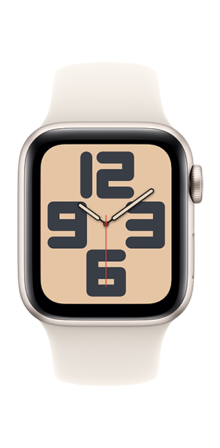 Apple Watch SE 2nd Gen (2022) - 40mm - Starlight Aluminum Starlight Sport S-M  (Product view 3)