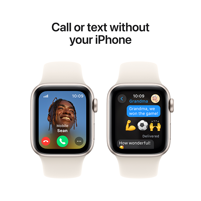 Apple Watch SE 2nd Gen (2022) - 40mm - Starlight Aluminum Starlight Sport S-M  (Product view 5)
