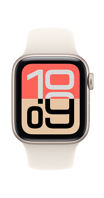 Apple Watch SE 3 40mm - Starlight Aluminum Starlight Sport Band S-M  (Product view 1)