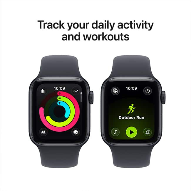 Apple Watch SE 3 44mm - Midnight Aluminum Midnight Sport Band M-L  (Product view 6)