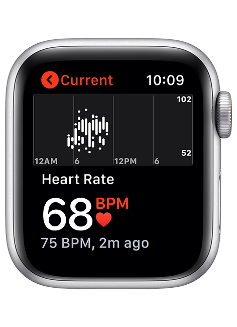 Apple Watch SE - 40mm - Silver Aluminum Deep Navy Sport  (Product view 5)