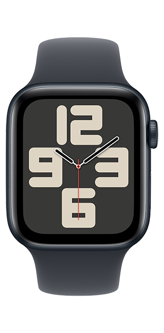 Apple Watch SE 2nd Gen (2022) - 44mm - Midnight Aluminum Midnight Sport M-L  (Product view 3)