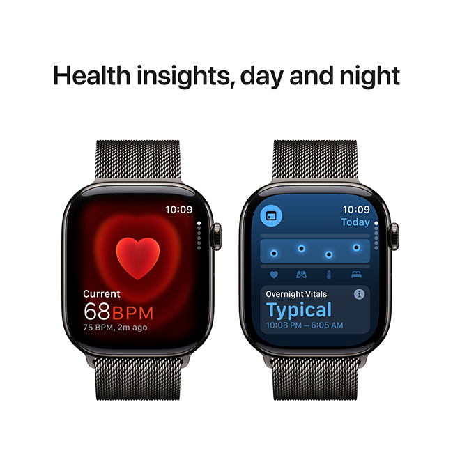 Apple Watch Series 10 46mm - Slate Titanium Slate Milanese Loop M-L  (Product view 6)