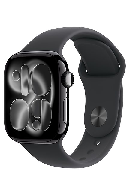 Apple Watch Series 11 42mm - Jet Black Aluminum Black Sport Band M-L  (Product view 2)