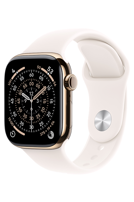 Apple Watch Series 11 46mm - Gold Titanium Light Blush Sport Band S-M  (Product view 2)