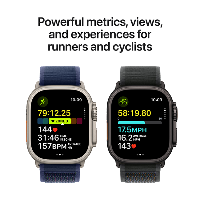 Apple Watch Ultra 2 49mm - Black Titanium Dark Green Alpine Loop Large  (Product view 5)