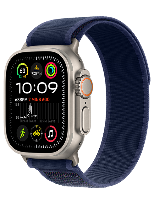 Apple Watch Ultra 2 49mm - Natural Titanium Blue Trail Loop M-L  (Product view 2)