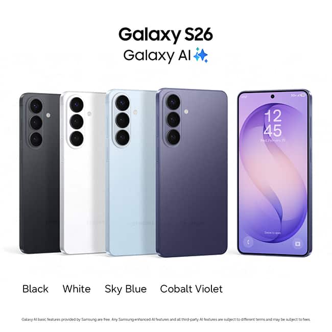 Samsung Galaxy S26 - Black  (Product view 3)