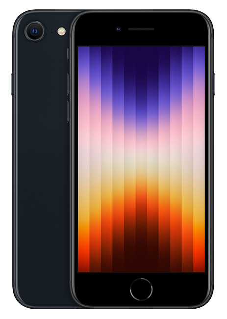 Apple iPhone SE 3rd Gen (2022) - Midnight  (Product view 2)
