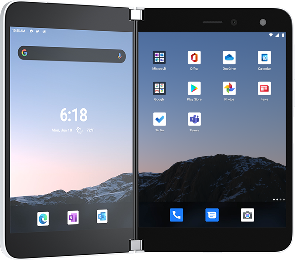 Microsoft Surface Duo - Glacier  (Product view 1)