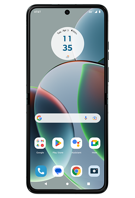 motorola razr - 2023 - AT&T PREPAID - Sage Green  (Product view 4)