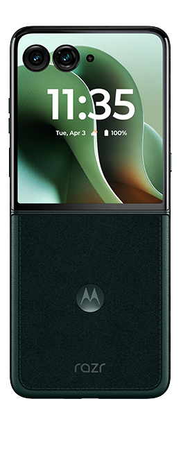 Motorola razr ultra - 2025 - PANTONE Scarab  (Product view 3)