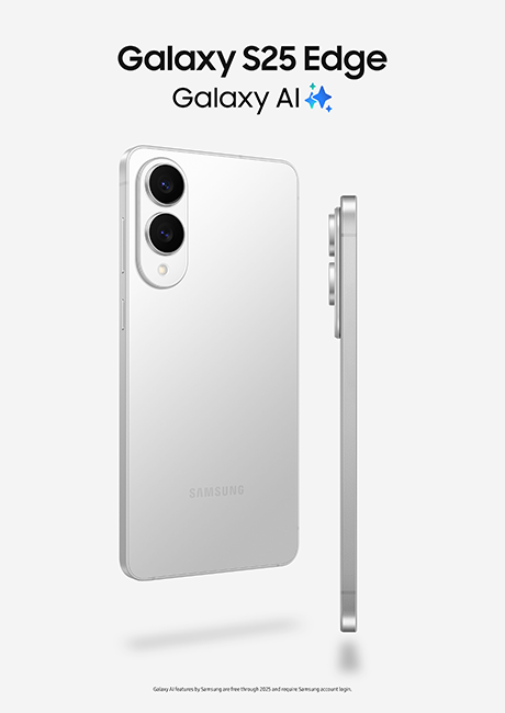 Samsung Galaxy S25 Edge - Titanium Jetblack  (Product view 2)