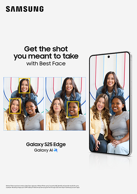 Samsung Galaxy S25 Edge - Titanium Jetblack  (Product view 4)