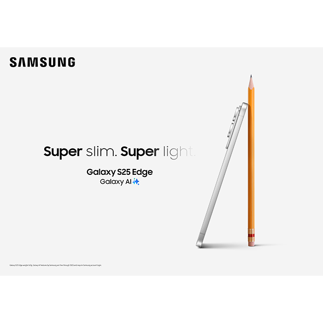 Samsung Galaxy S25 Edge - Titanium Jetblack  (Product view 7)