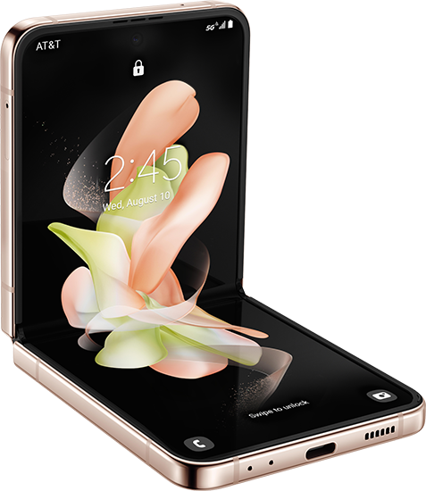 Samsung Galaxy Z Flip4 - Pink Gold  (Product view 1)