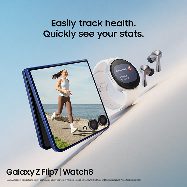 Samsung Galaxy Z Flip7 - Blue Shadow  (Product view 7)