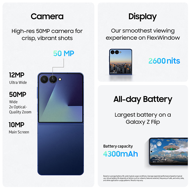 Samsung Galaxy Z Flip7 - Coralred  (Product view 6)