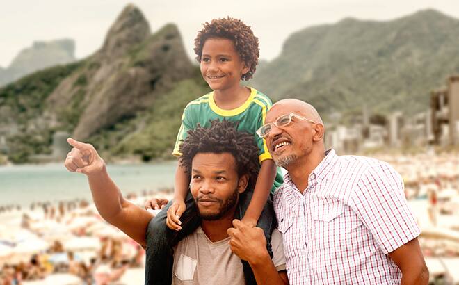 A family on a tour
