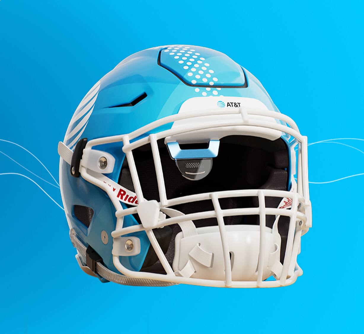 Helmet with AT&T logo