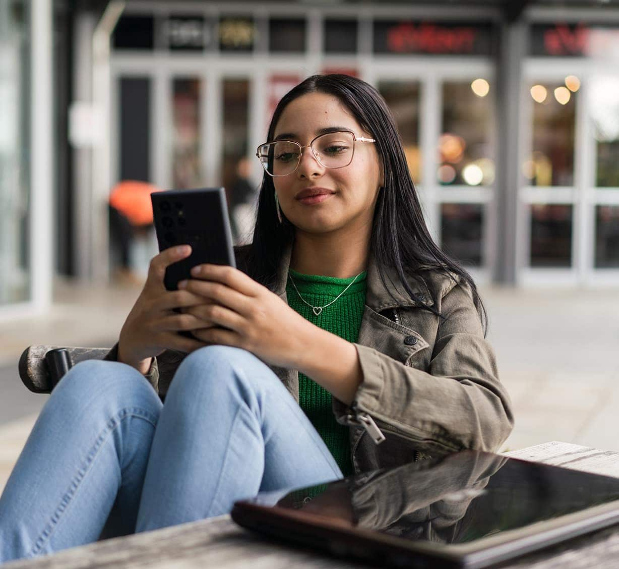 Women looking at the mobile